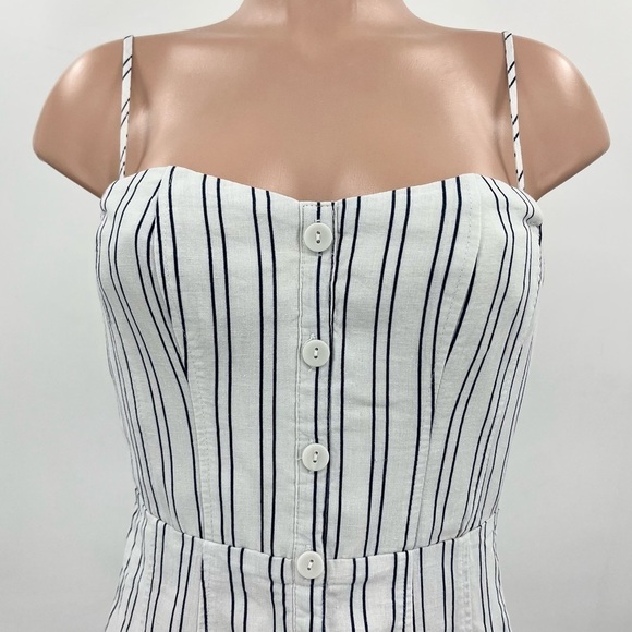 Urban Outfitters Kimchi Blue Striped Linen Blend Mini Dress - Picture 4 of 9